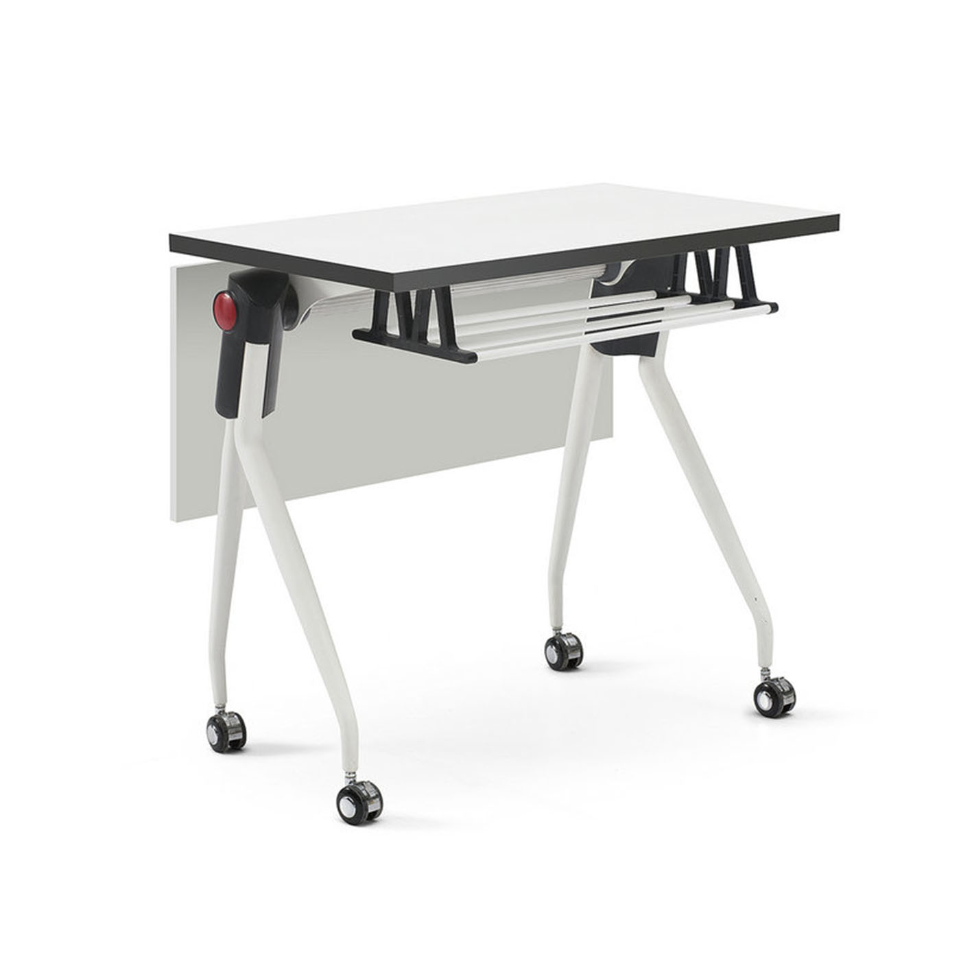 wholesale foldable training desk with storage shelf