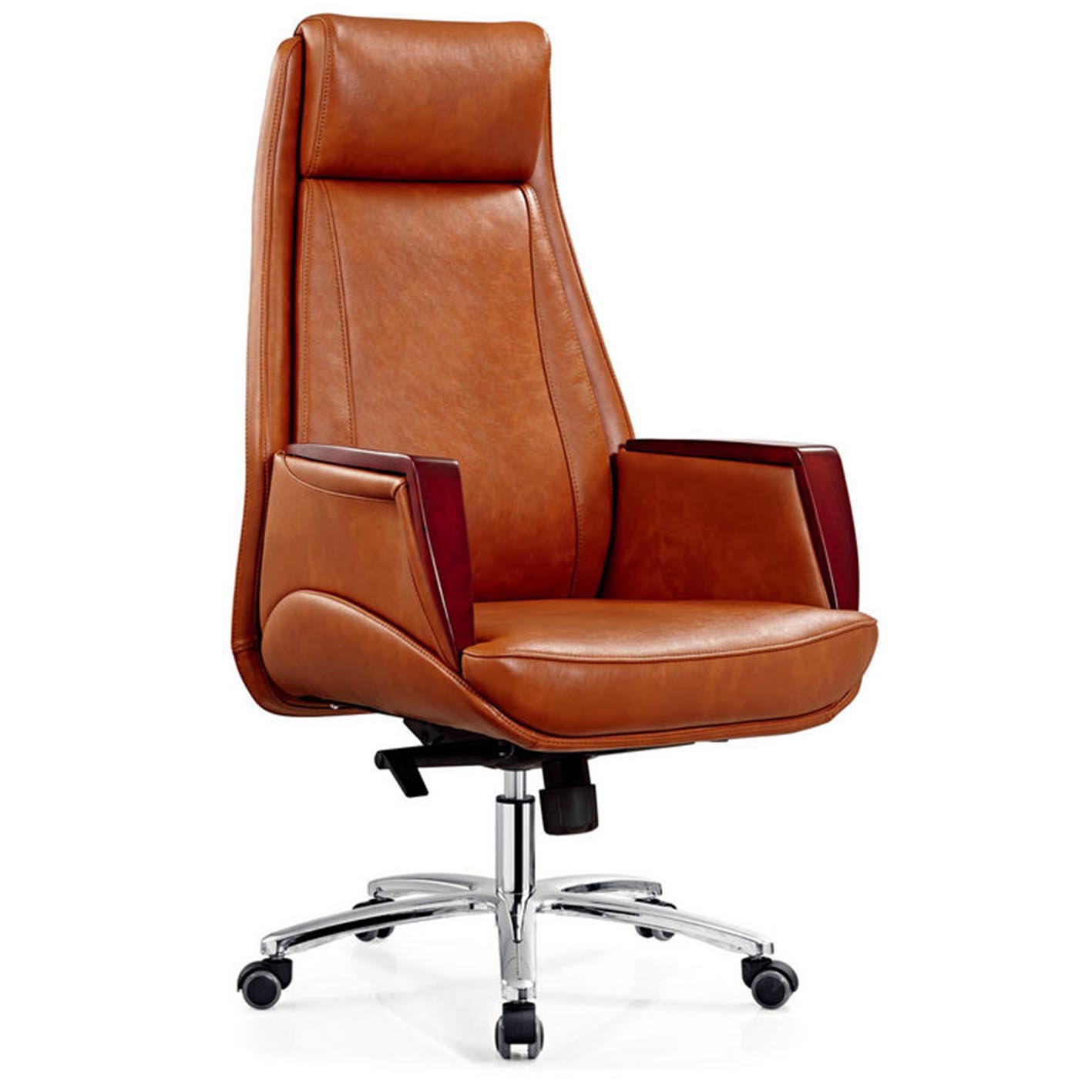 luxury executive director office chair with solid wood arms manufacturer