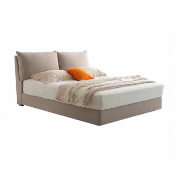 simplism design linen or lint fabric upholstered bed for sale