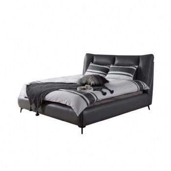 modern luxury designer leatherette bed set manufacturer