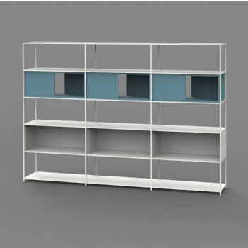 modern open metal self book case displaying cabinet for sale