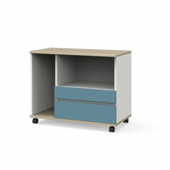 workstation side fire cabinet with drawer and wheels for sale