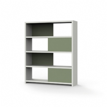  modern panel board exhibition displaying storage cabinet shelves	