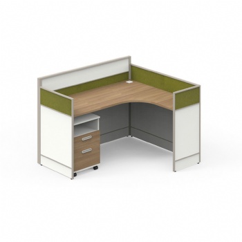  workstation bench with acoustical fiber board panels partition	
