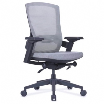 mesh fabric upholstered office task chair 5 nylon wheels for sale