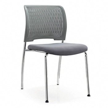 contemporary plastic frame traning chairs with arms and tablet optional