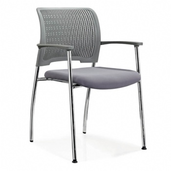  contemporary plastic frame traning chairs with arms and tablet optional	