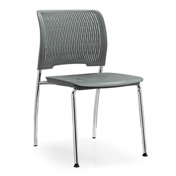  contemporary plastic frame traning chairs with arms and tablet optional	