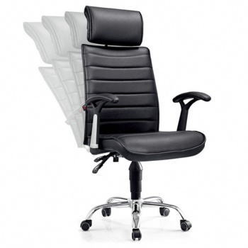 hot sale pu leather upholstered office chair you can lean back in
