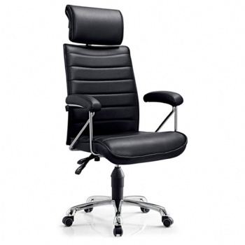  hot sale pu leather upholstered office chair you can lean back in	