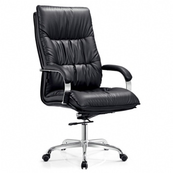 ergonomic black and white pillow seat and back office chair