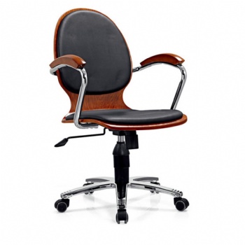 good quality antique bent wood back office chair at work