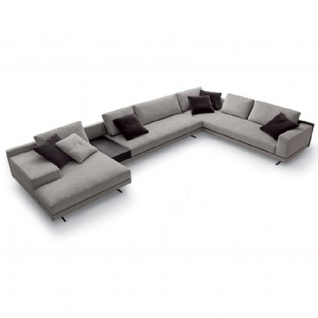  competitive price white sectional corner l shaped modular couches sofa set for sale	