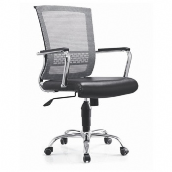 comfortable mesh back leather upholstered seat office chair
